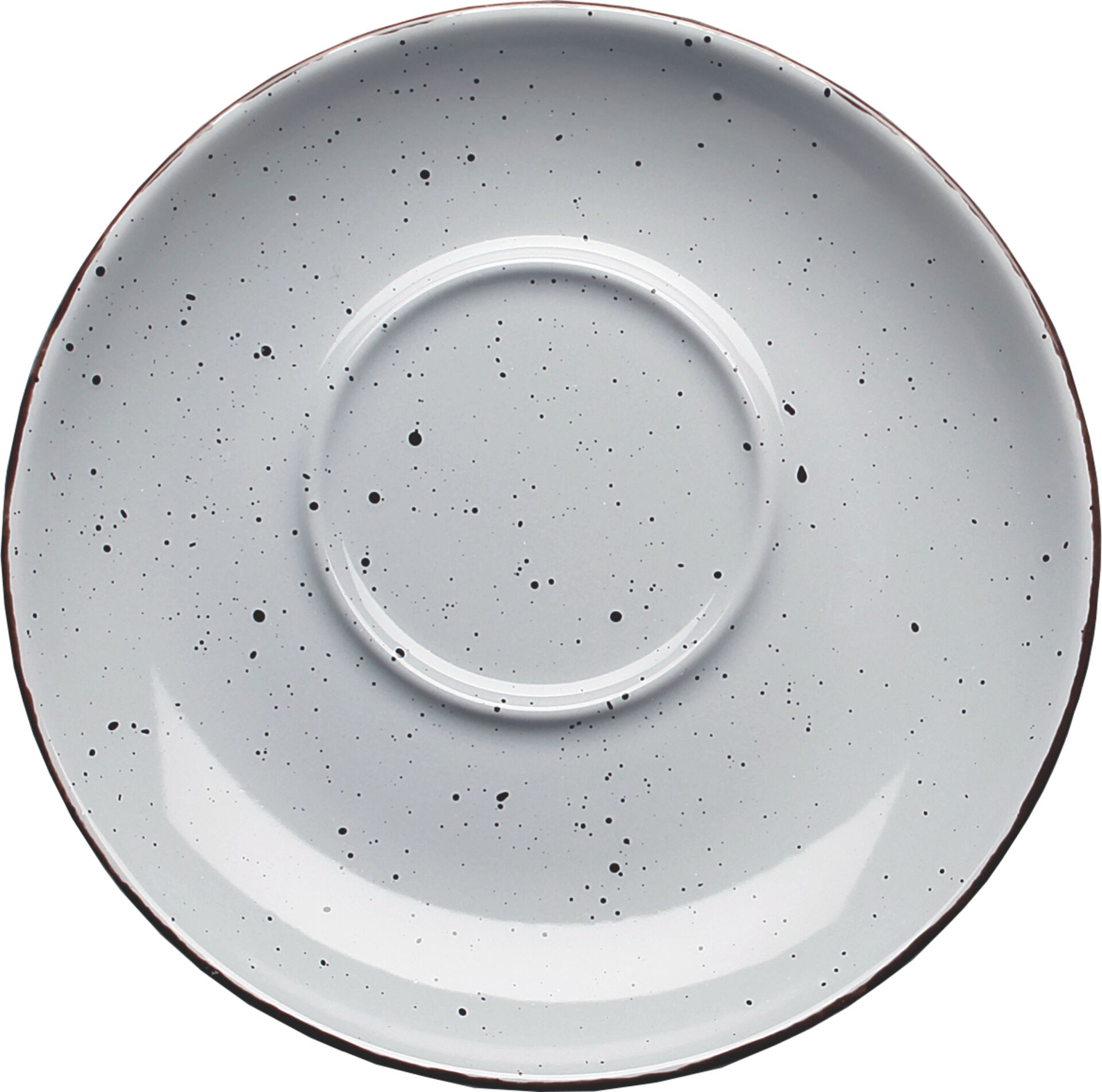 Porzellanserie "Granja" grau Tasse untere Kaffee Grande